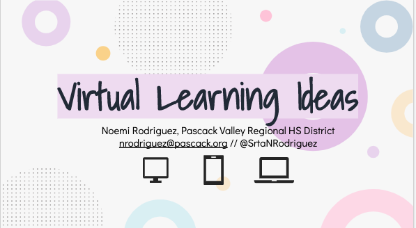 Virtual Learning: Here we go!