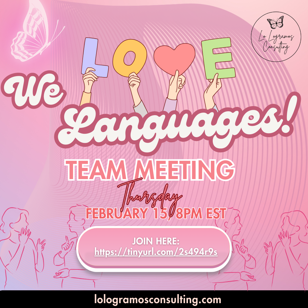 We LOVE Languages! - Team Meeting