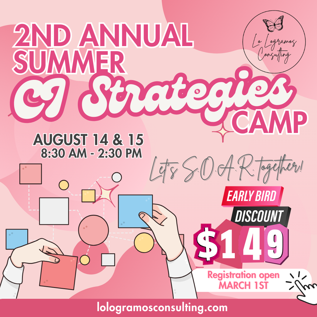 In Person! 2nd Annual Summer CI Strategies Camp