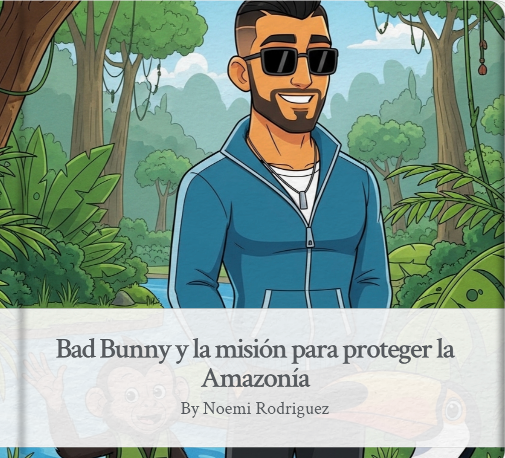 Animated storybook that brings Bad Bunny’s journey to life.